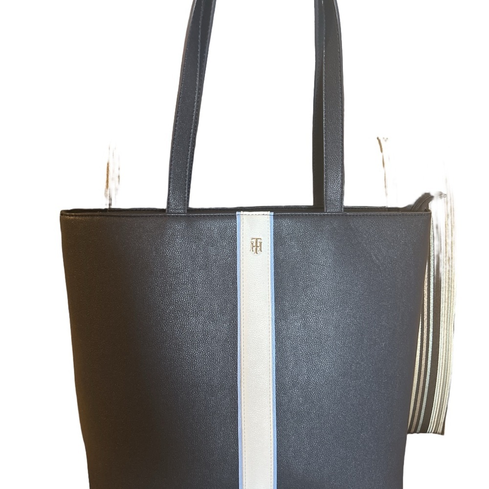 Tommy Hilfiger Blue and White stripe Tote Bag - Picture 1 of 9